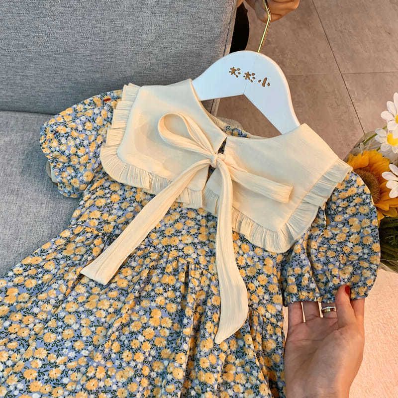 Wholesale 2023 Girls Summer Floral Dresses Parent-child Dresses